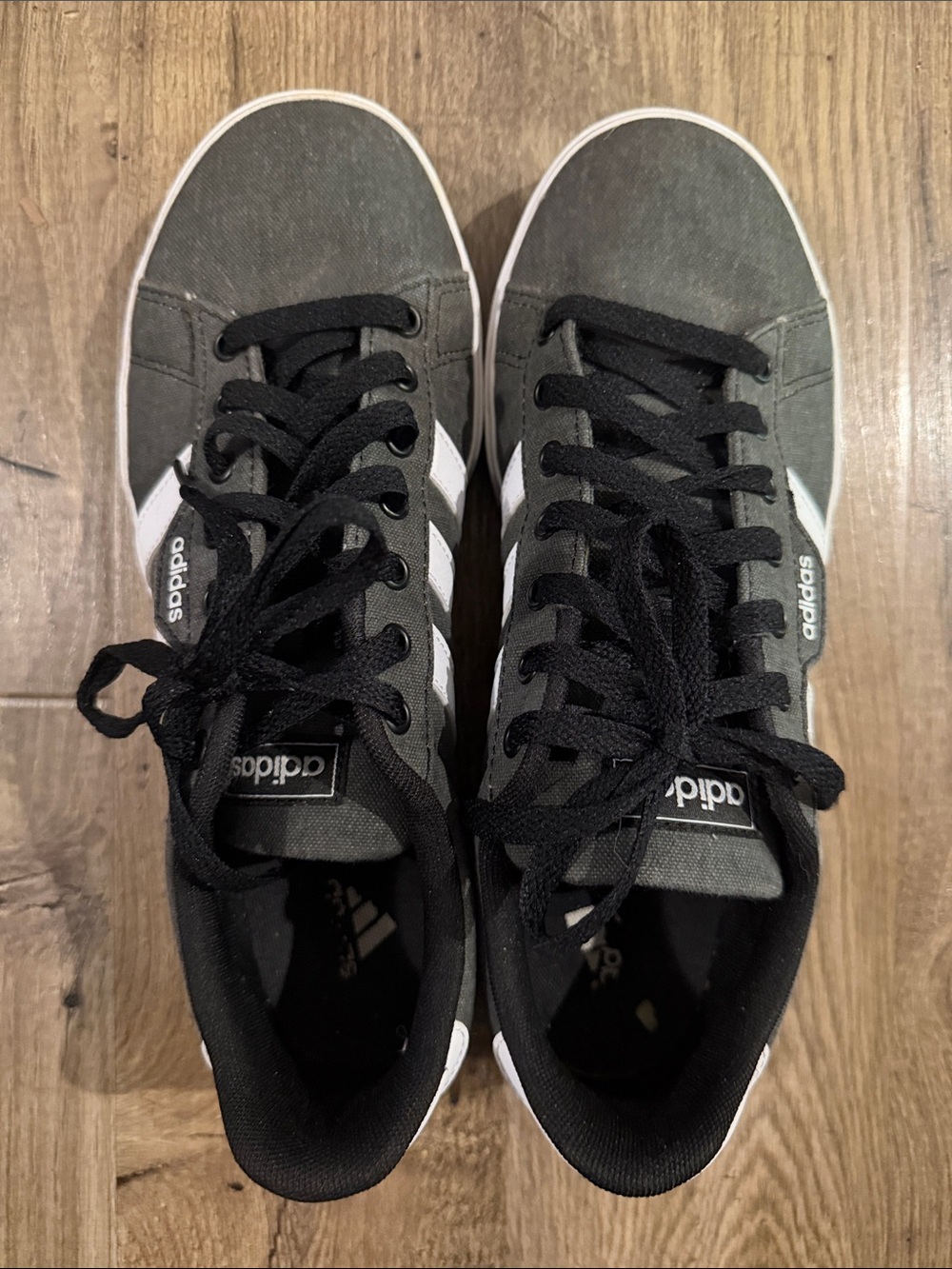 adidas Black, Gray & White Low-Top Skate Shoes